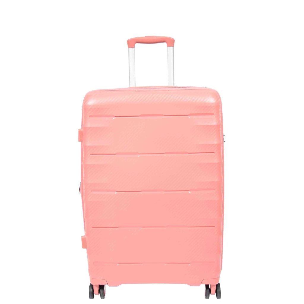 DR541 Expandable ABS Luggage With 8 Wheels Rose Gold 8