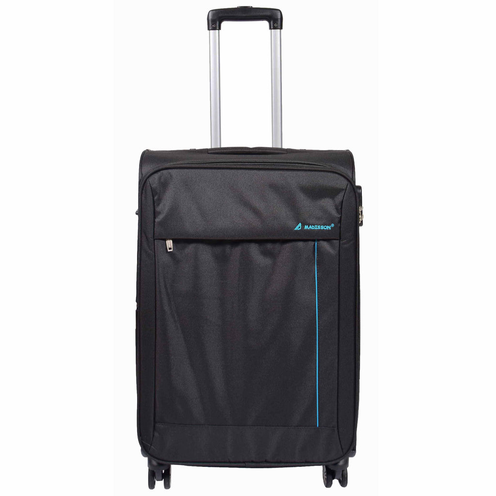 DR549 Expandable 8 Spinner Wheel Soft Luggage Black 8