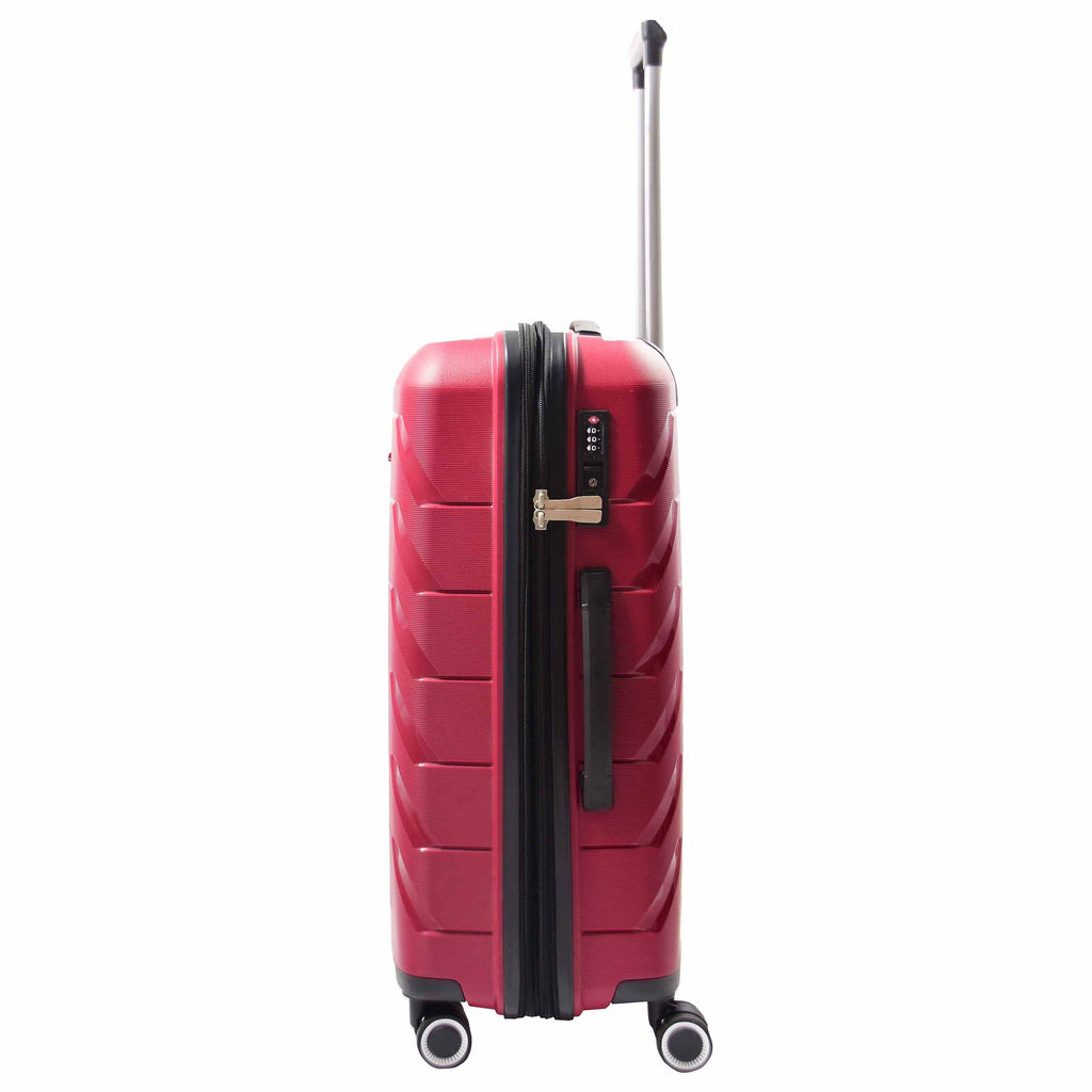 DR553 Expandable Hard Shell Luggage With 8 Spinner Wheels Burgundy 7