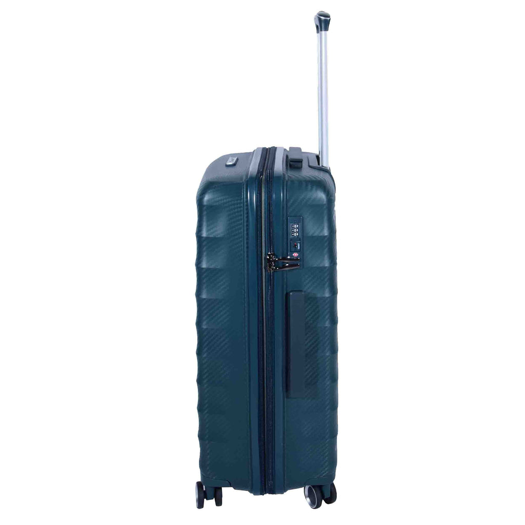 DR541 Expandable ABS Luggage With 8 Wheels Green 9