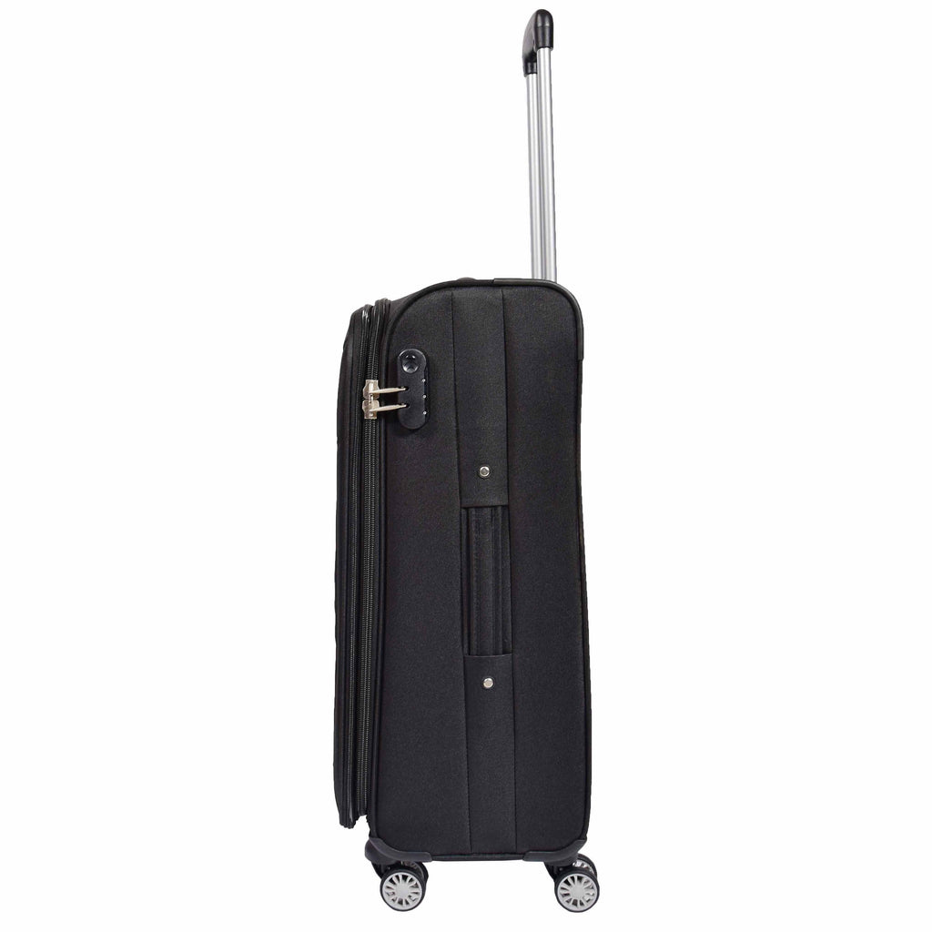 DR549 Expandable 8 Spinner Wheel Soft Luggage Black 9