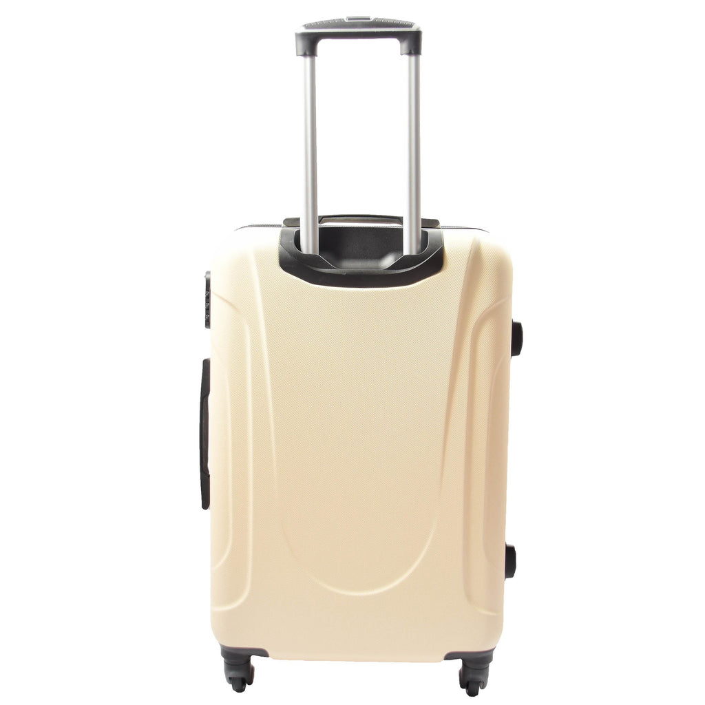 DR552 Hard Shell Four Wheel Suitcase Luggage Off White 8