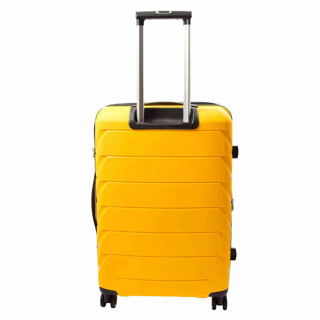 DR553 Expandable Hard Shell Luggage With 8 Spinner Wheels Yellow 8