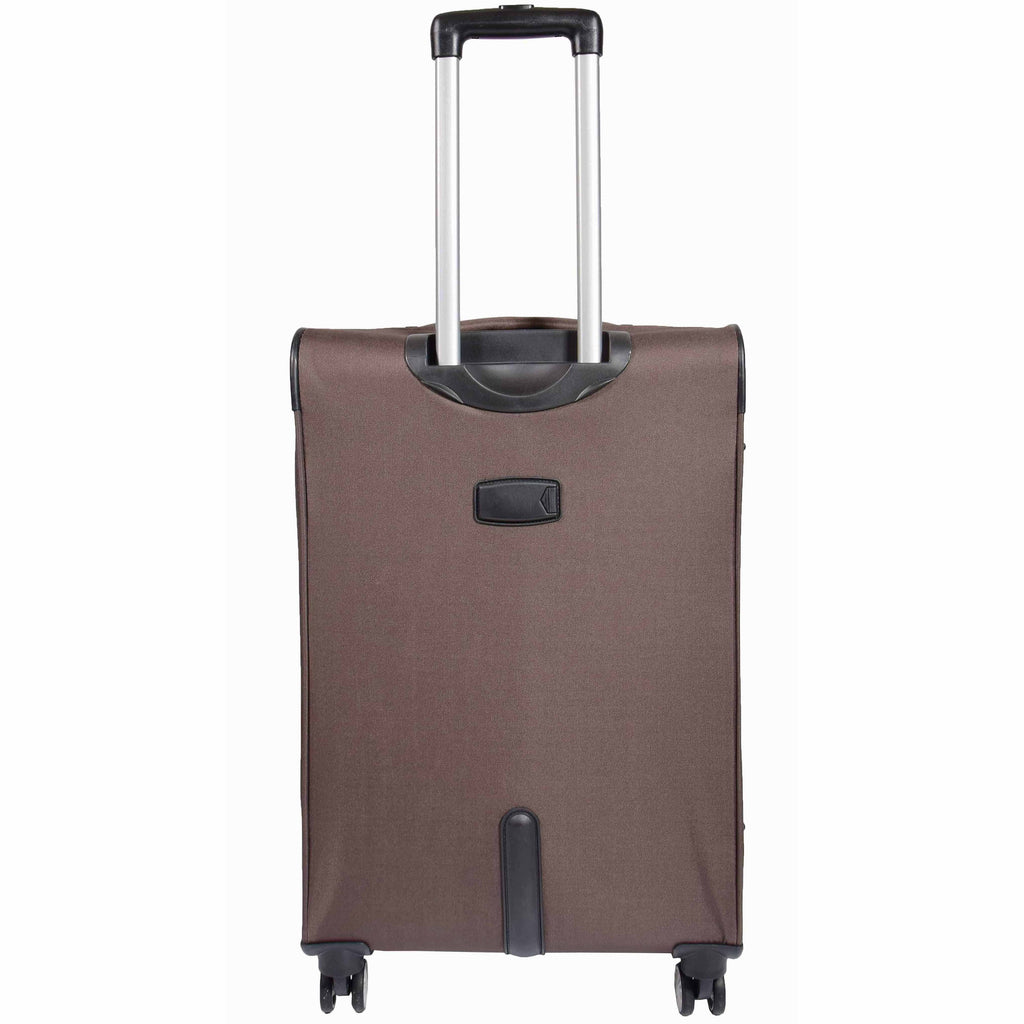 DR549 Expandable 8 Spinner Wheel Soft Luggage Brown 10