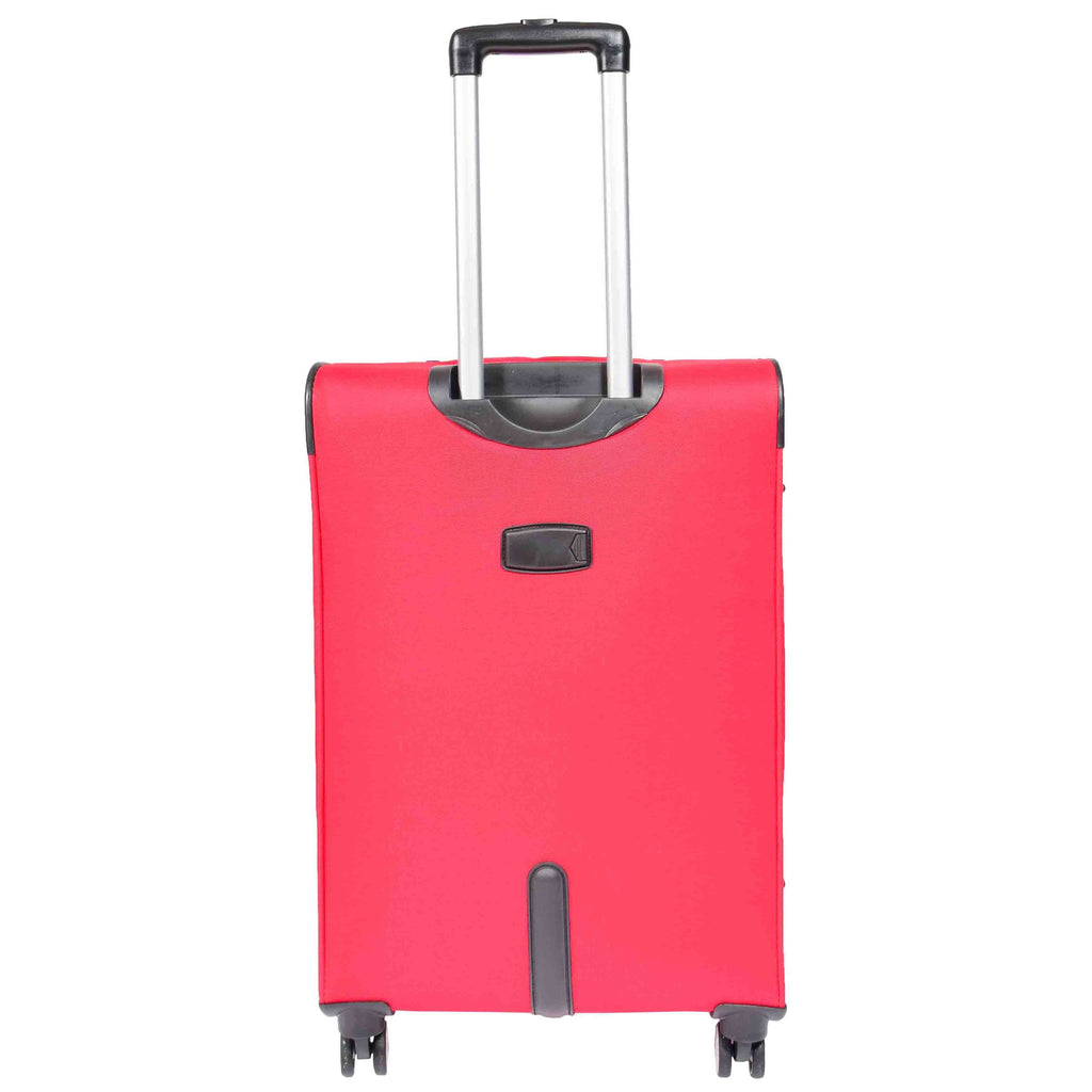 DR549 Expandable 8 Spinner Wheel Soft Luggage Red 10