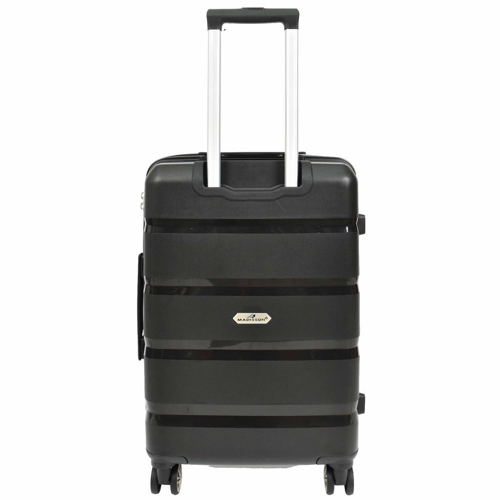 DR646 Expandable Travel Suitcases Hard Shell Four Wheel PP Luggage Black 10