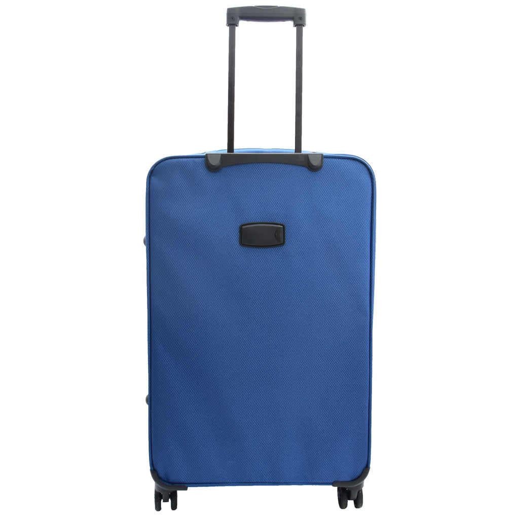 DR524 Expandable Lightweight Soft Luggage Suitcases With Four Wheels Blue 16
