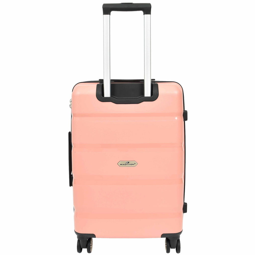 DR646 Expandable Travel Suitcases Hard Shell Four Wheel PP Luggage Rose Gold 10