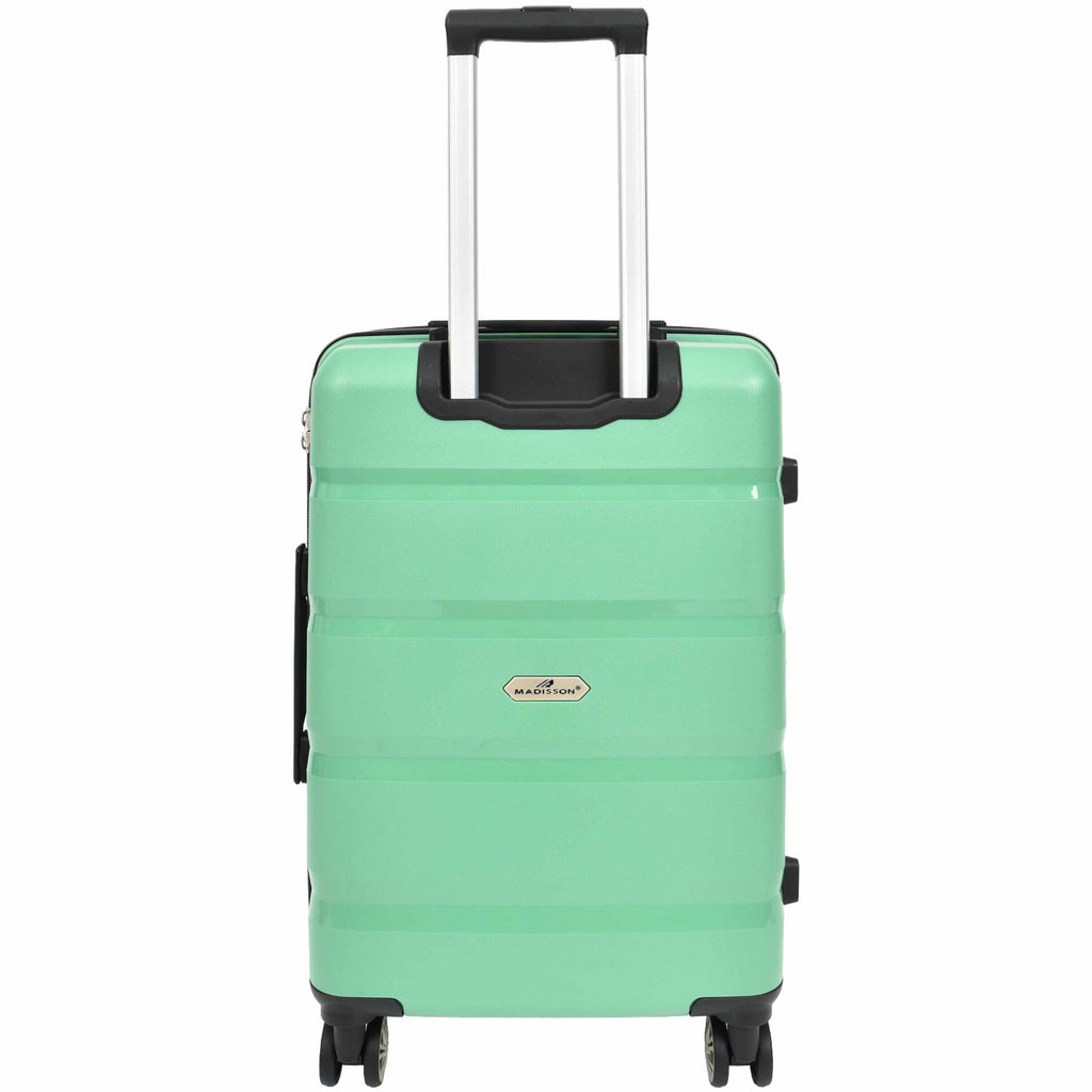 DR646 Expandable Travel Suitcases Hard Shell Four Wheel PP Luggage Lime 11