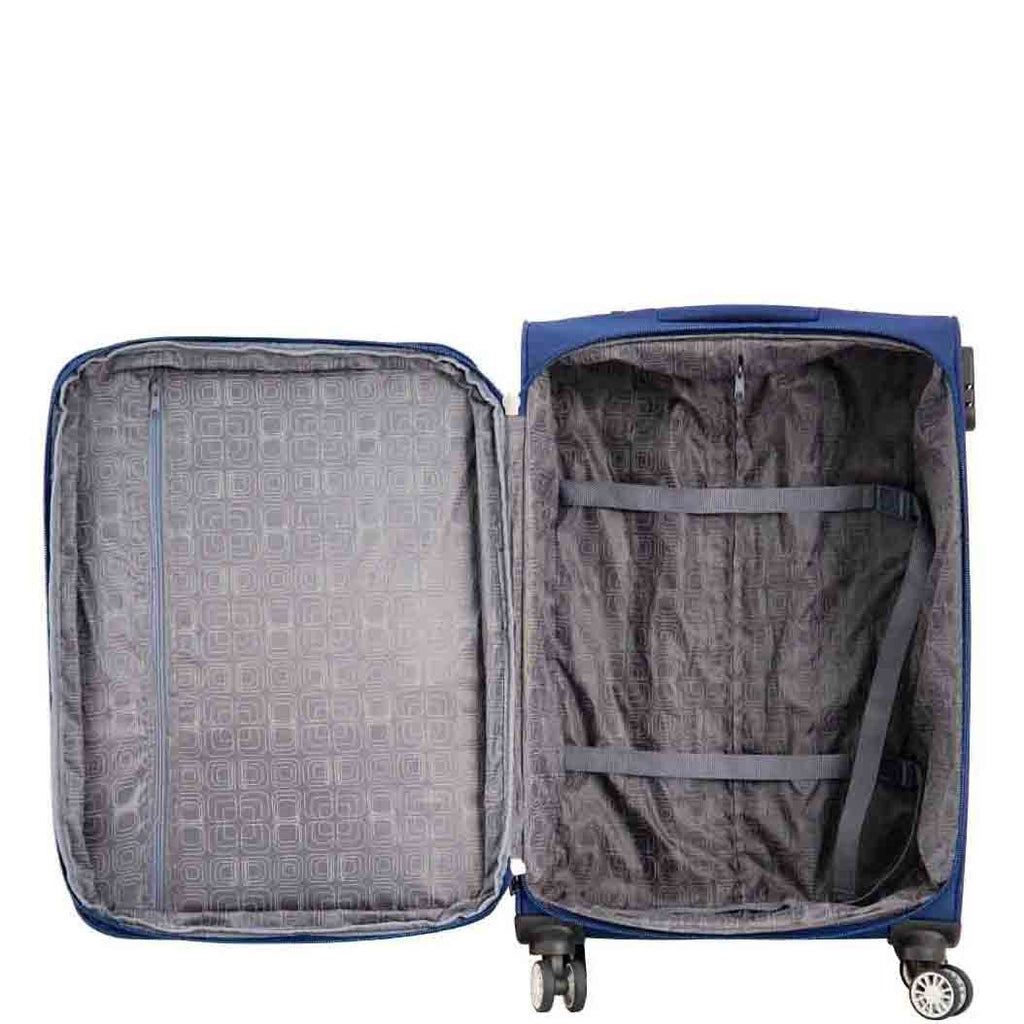 DR549 Expandable 8 Spinner Wheel Soft Luggage Navy 7
