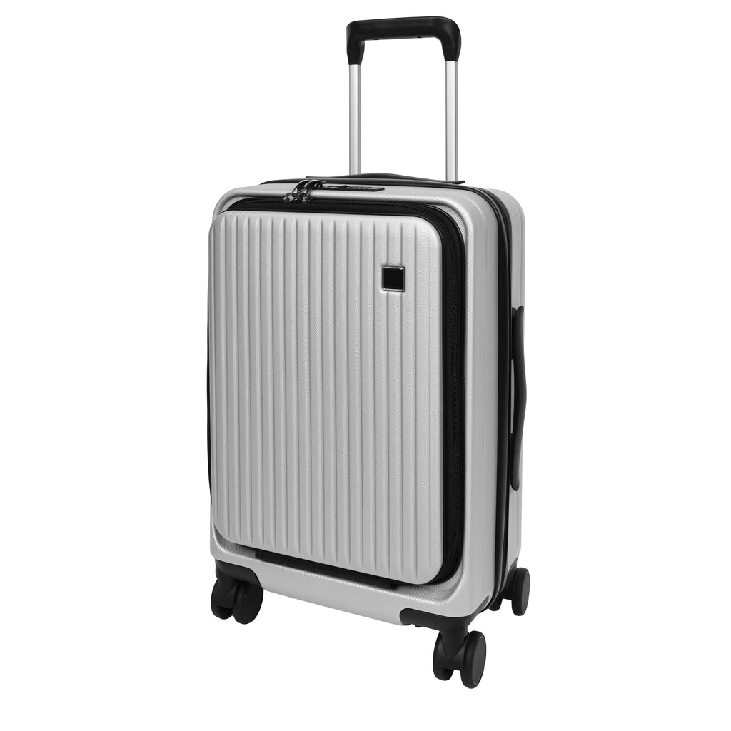 DR692 Four Wheel Suitcase Hard Shell Luggage Silver-6