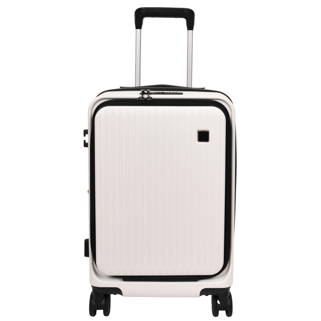 DR692 Four Wheel Suitcase Hard Shell Luggage White-5