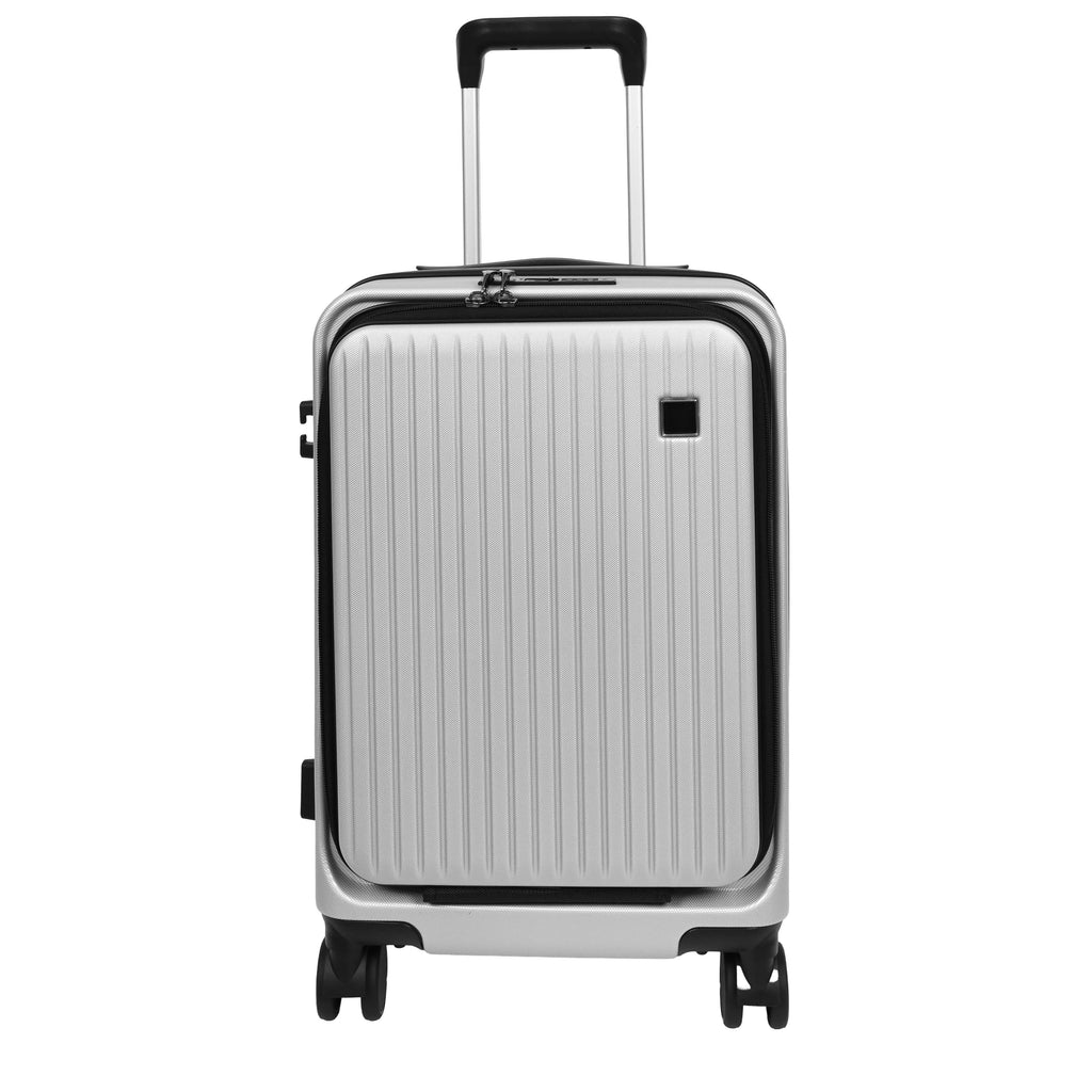 DR692 Four Wheel Suitcase Hard Shell Luggage Silver-7