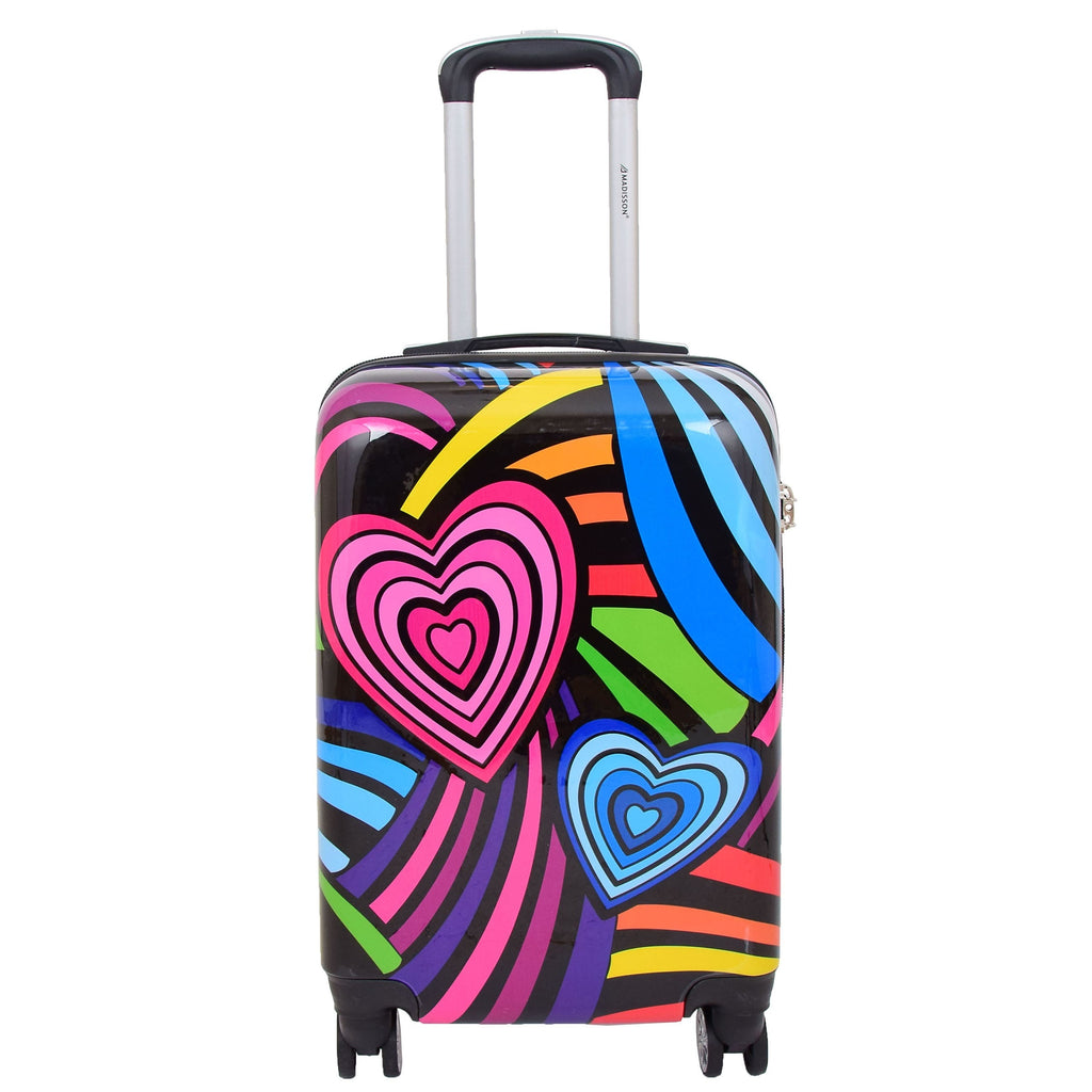 DR622 Lightweight Four Wheeled Luggage With Multi-Hearts Print 13