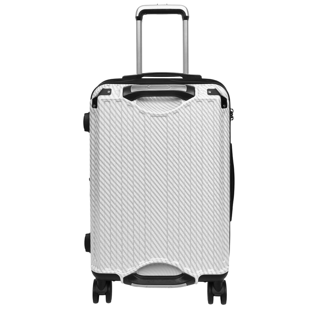 DR691 Four Wheel Suitcase Hard Shell Luggage White-7