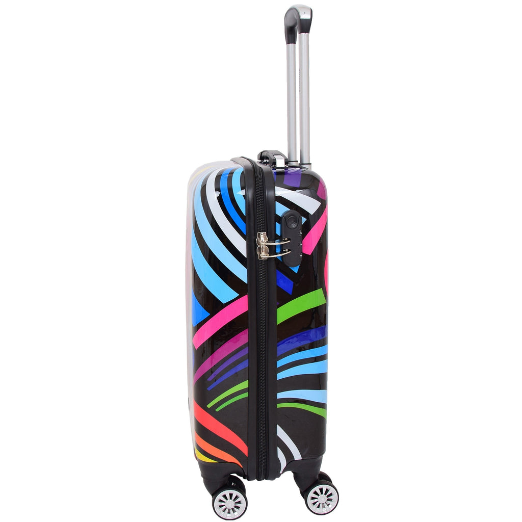 DR622 Lightweight Four Wheeled Luggage With Multi-Hearts Print 14