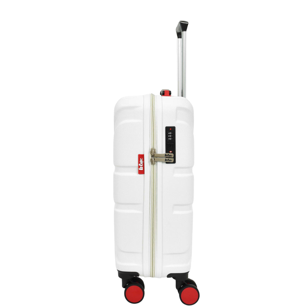 DR631 Hard Shell Four Spinner Wheeled Travel Suitcases White 14