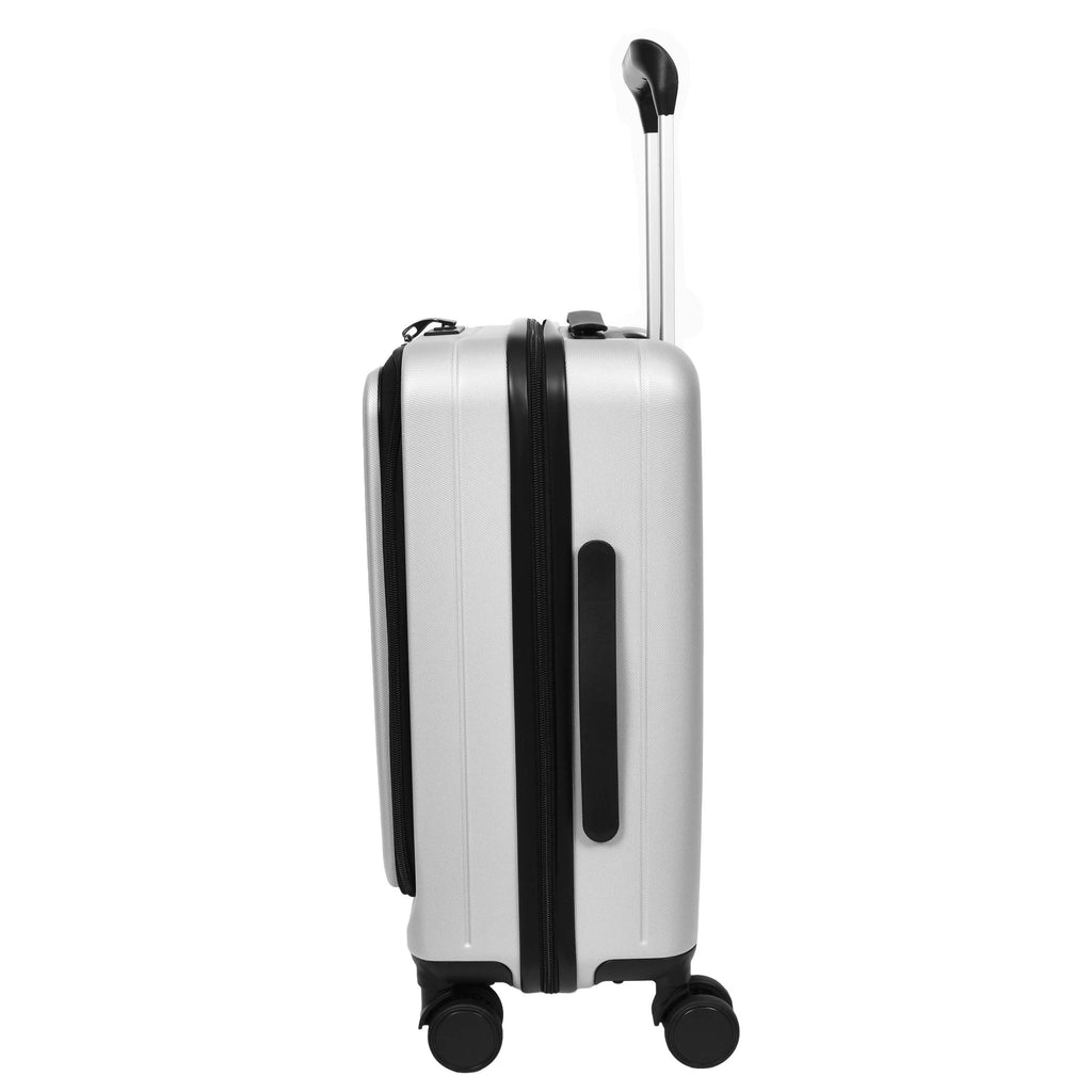 DR692 Four Wheel Suitcase Hard Shell Luggage Silver-8