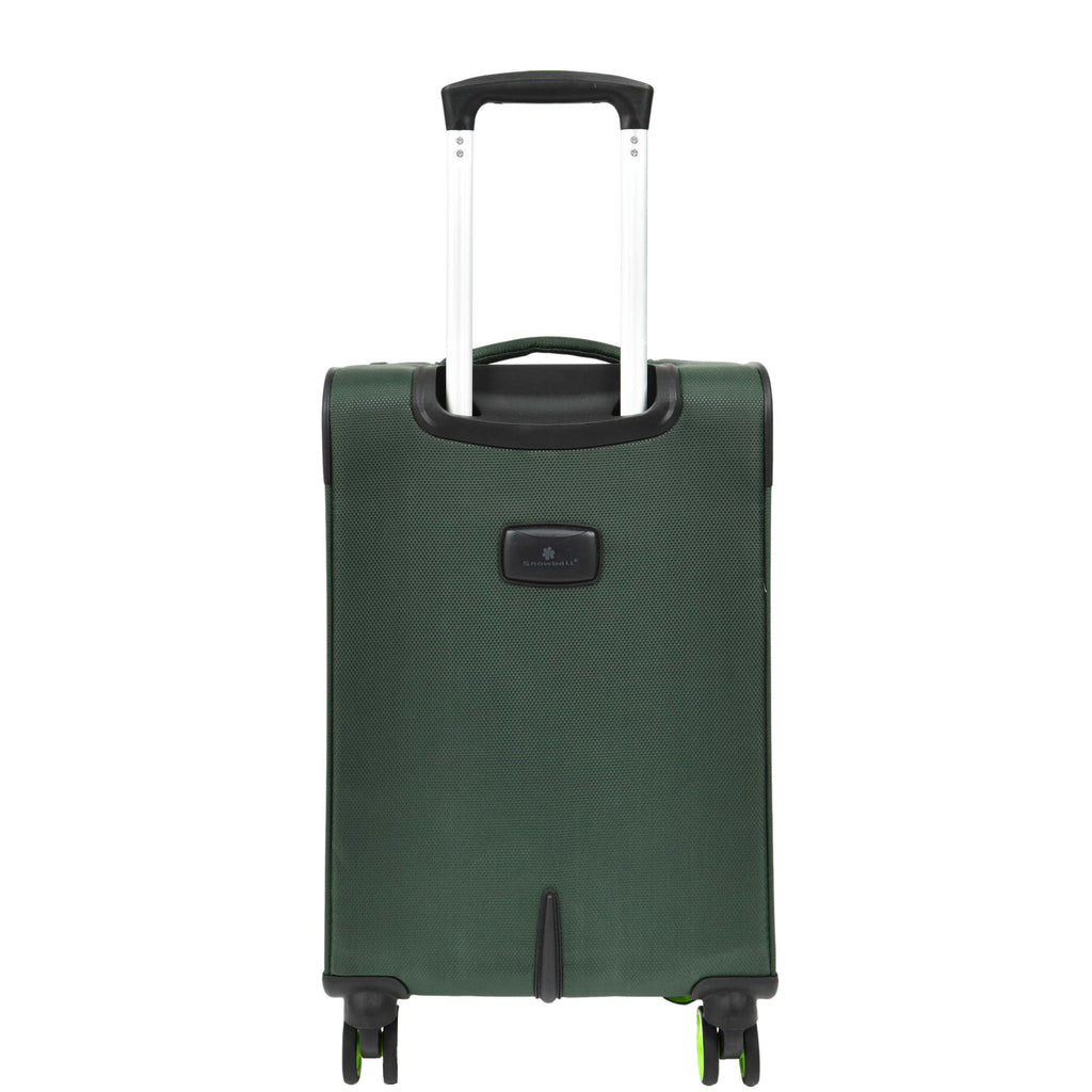 DR627 Eight Spinner Wheeled Soft Expandable Suitcase Green 15
