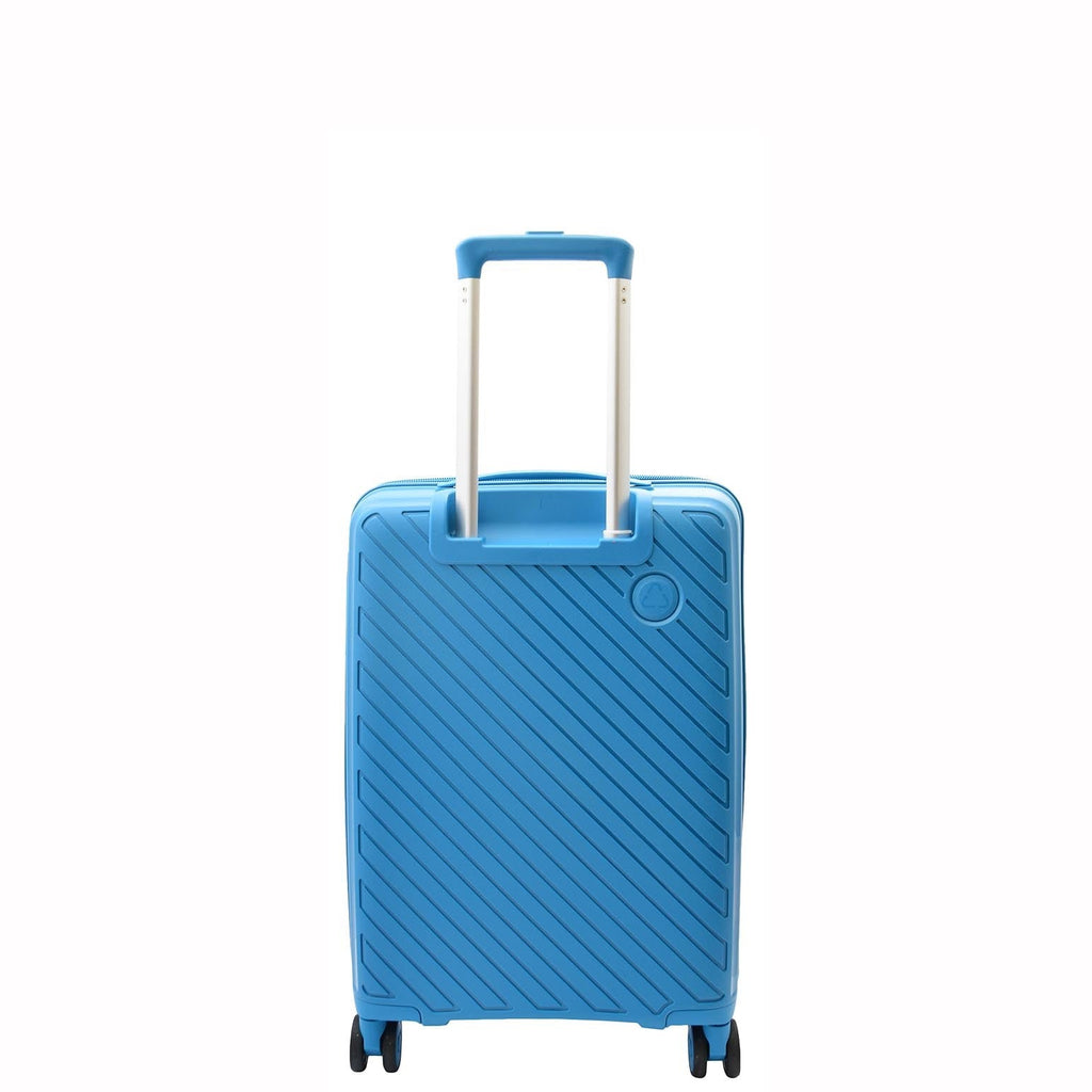 DR542 Hard Shell Cabin Sized Suitcase Wheeled Luggage Blue 4