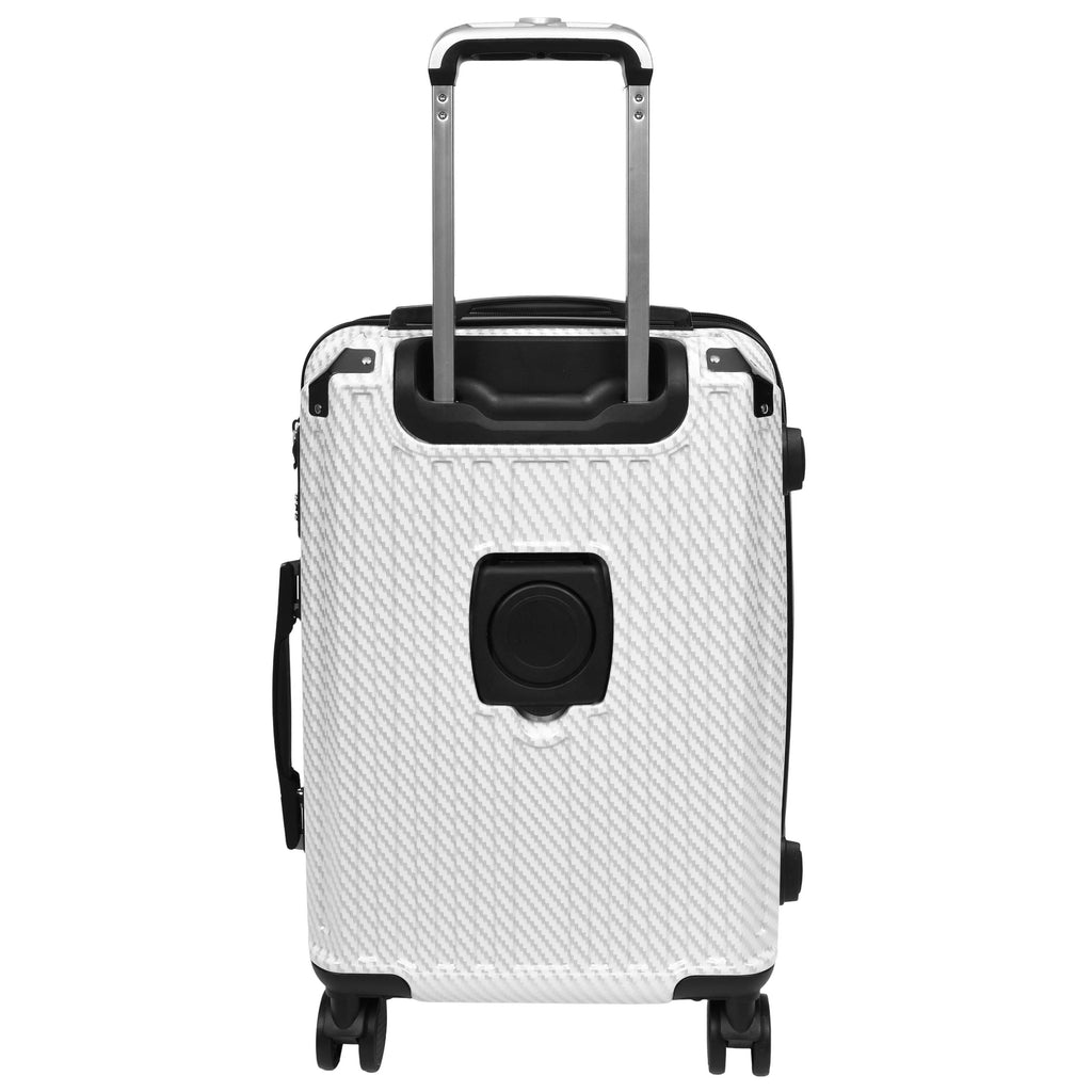 DR691 Four Wheel Suitcase Hard Shell Luggage White-8