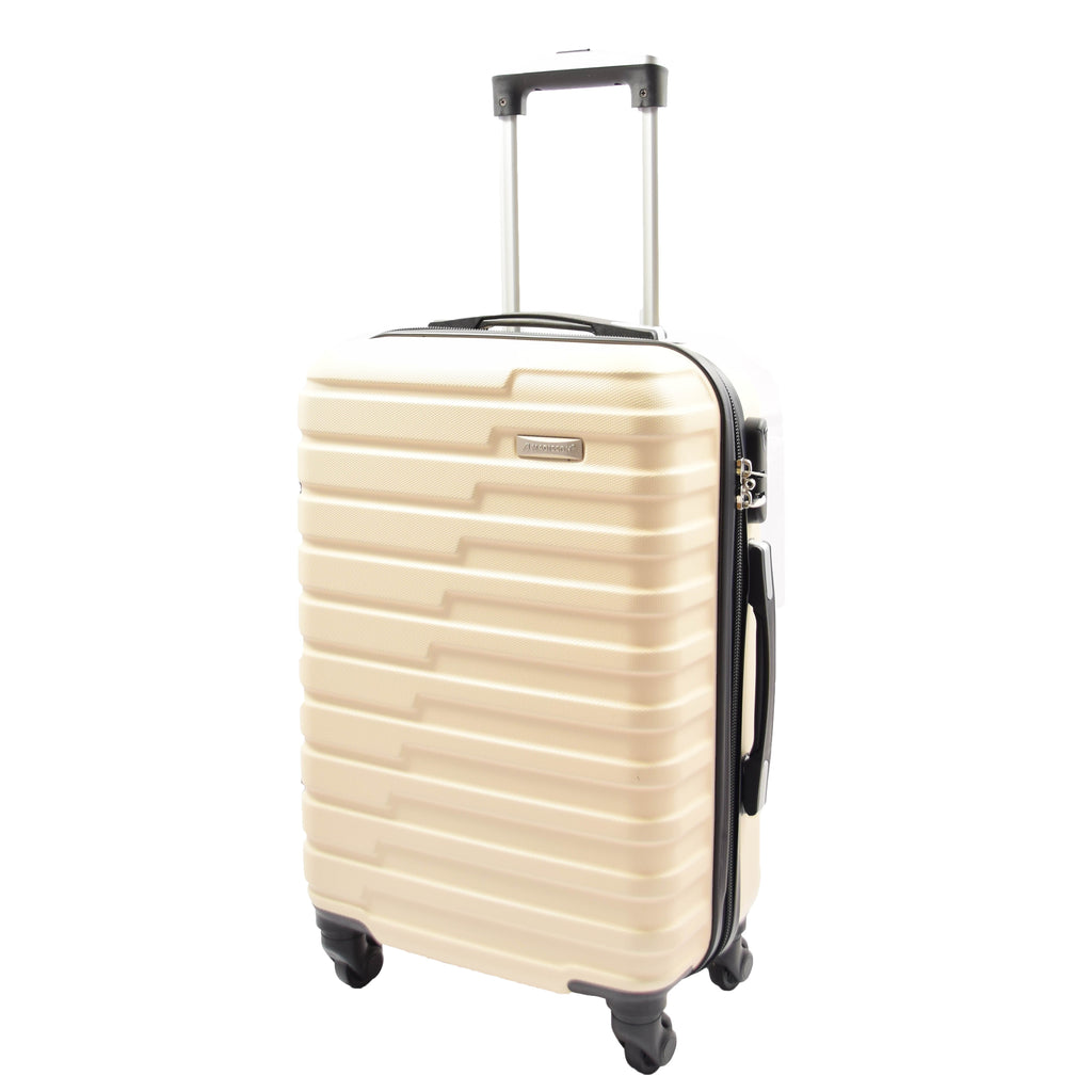 DR552 Hard Shell Four Wheel Suitcase Luggage Off White 10