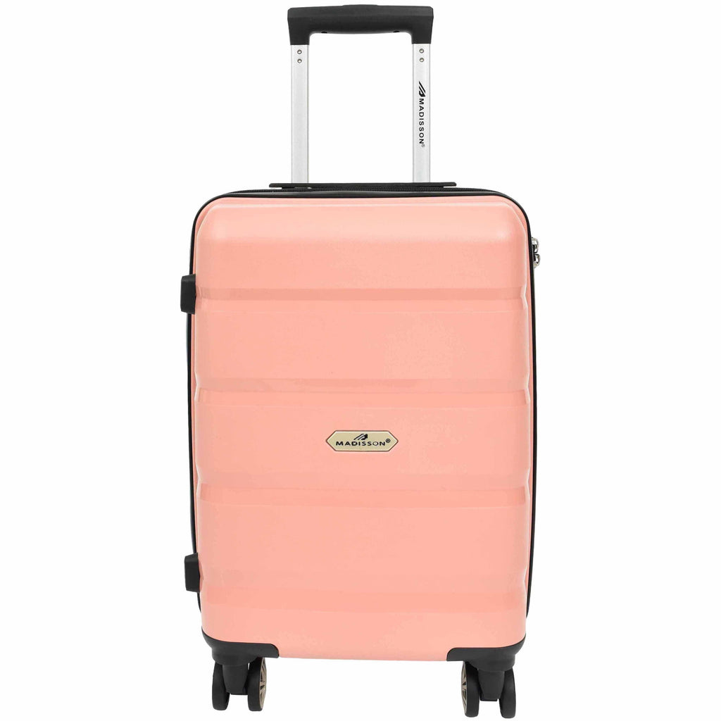 DR646 Expandable Travel Suitcases Hard Shell Four Wheel PP Luggage Rose Gold 12
