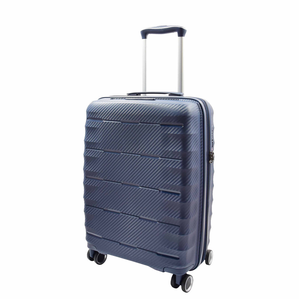 DR541 Expandable ABS Luggage With 8 Wheels Navy 10