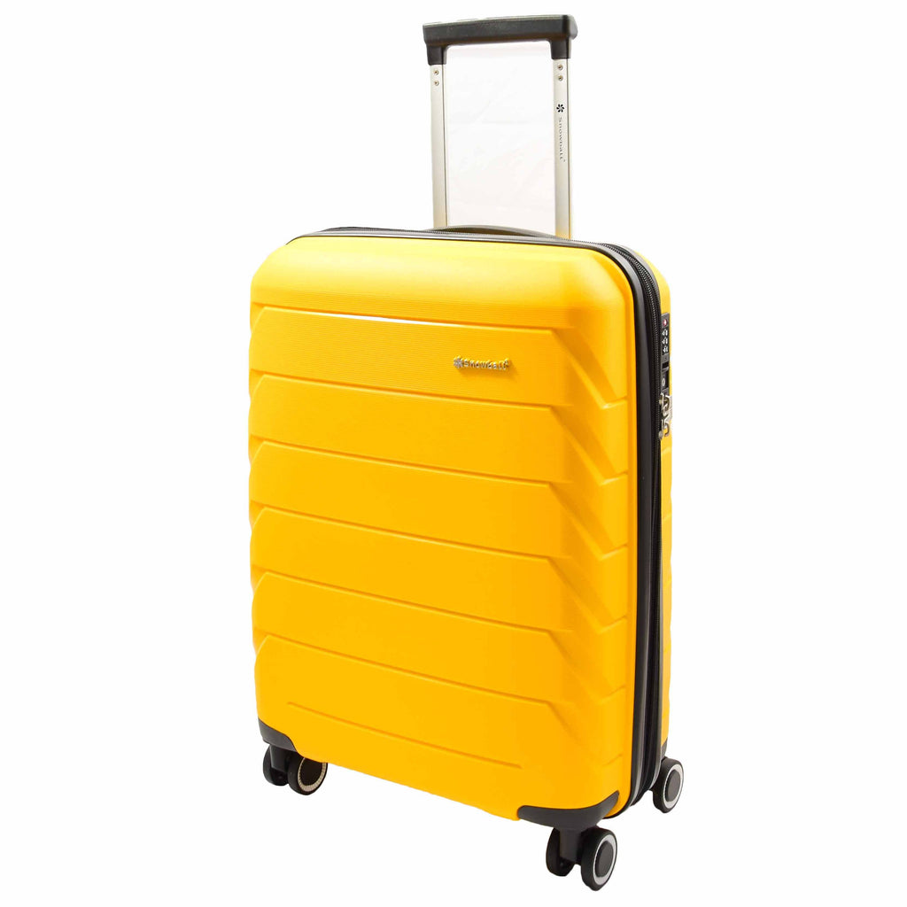 DR553 Expandable Hard Shell Luggage With 8 Spinner Wheels Yellow 10