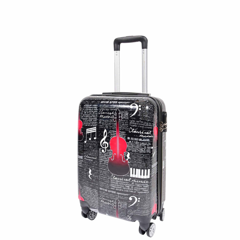 DR607 Classical Music Printed Four Wheeled Hard Shell Luggage 12