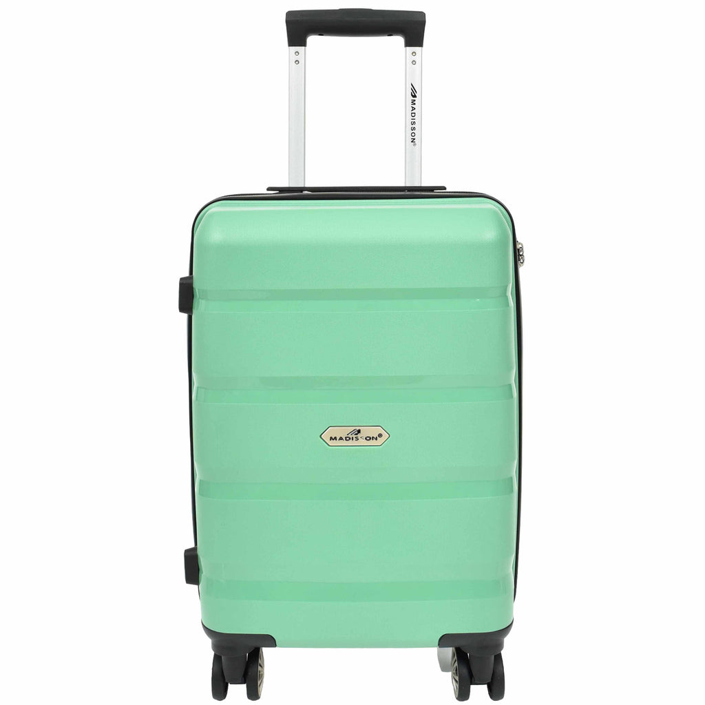 DR646 Expandable Travel Suitcases Hard Shell Four Wheel PP Luggage Lime 13