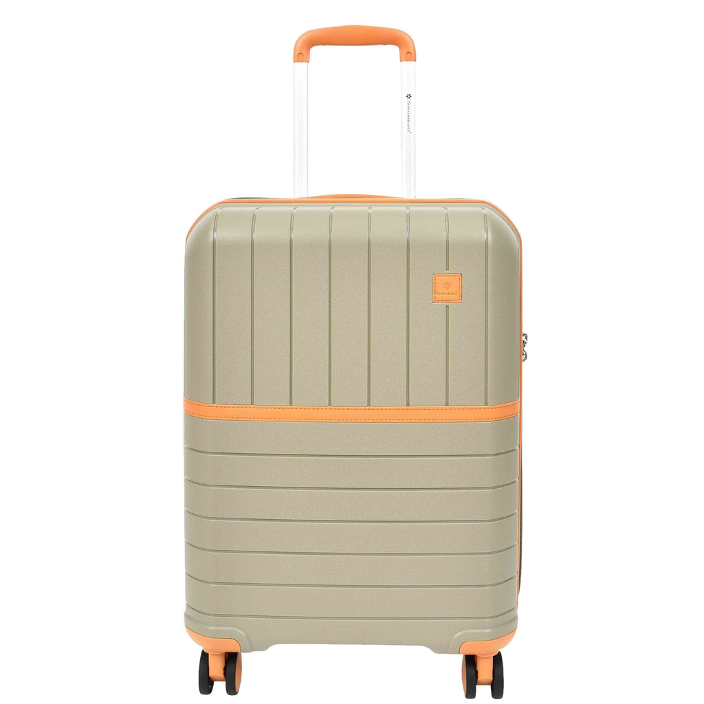 DR626 Hard Shell Expandable Suitcases Wheeled Luggage Champagne 13