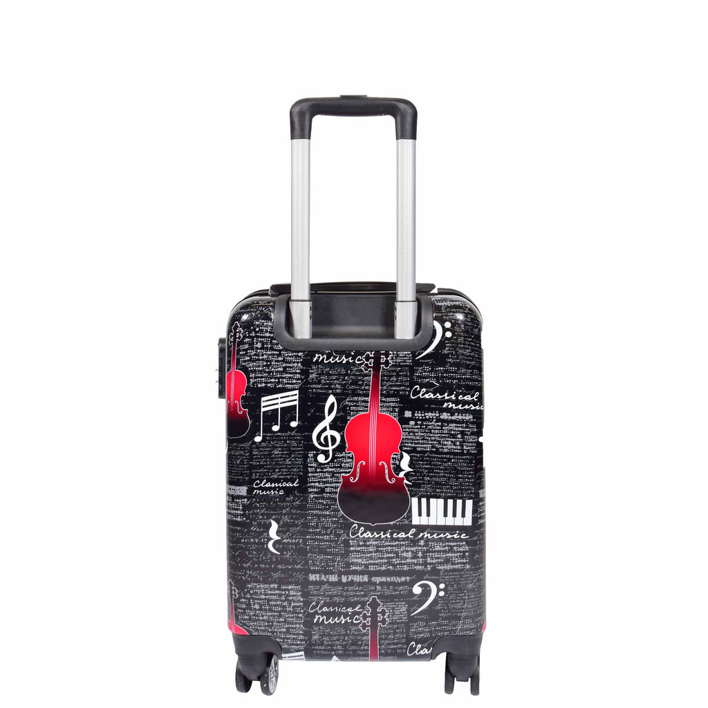 DR607 Classical Music Printed Four Wheeled Hard Shell Luggage 13