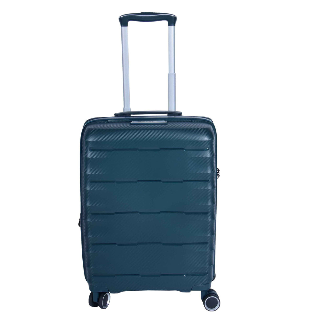 DR541 Expandable ABS Luggage With 8 Wheels Green 13