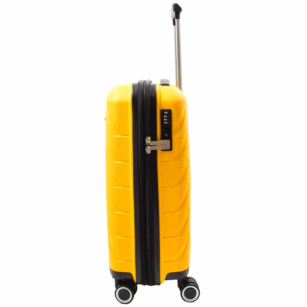 DR553 Expandable Hard Shell Luggage With 8 Spinner Wheels Yellow 11