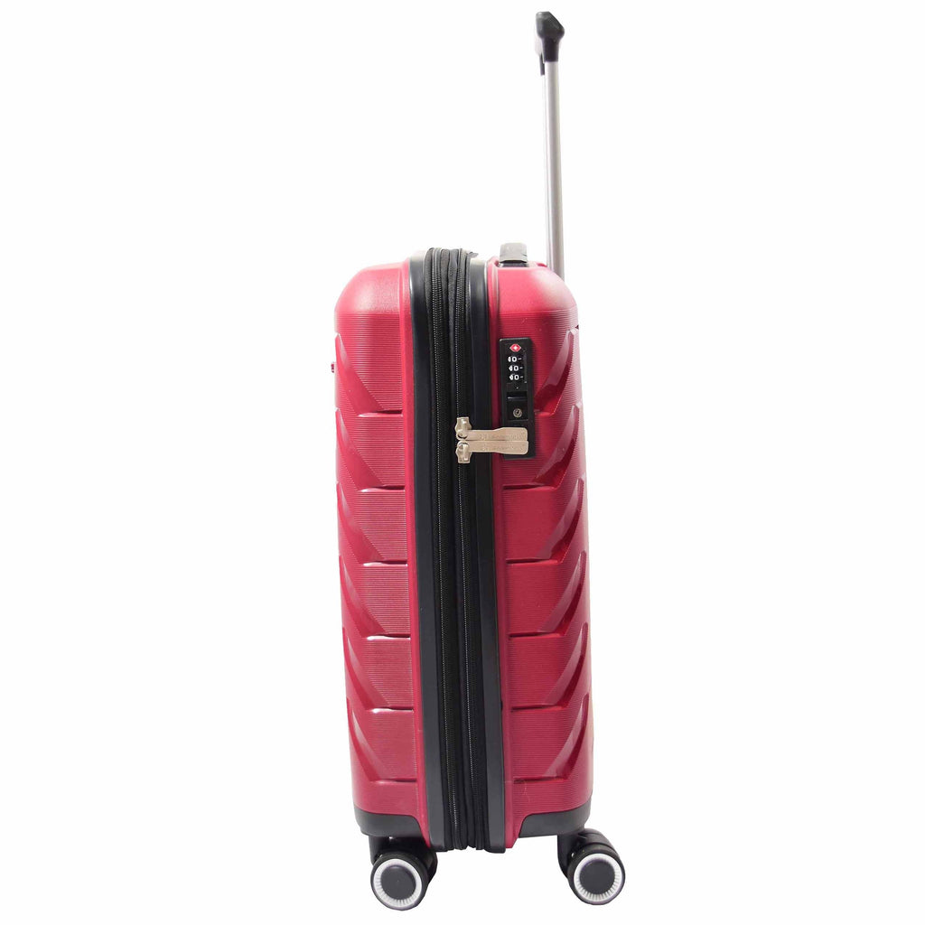 DR553 Expandable Hard Shell Luggage With 8 Spinner Wheels Burgundy 11