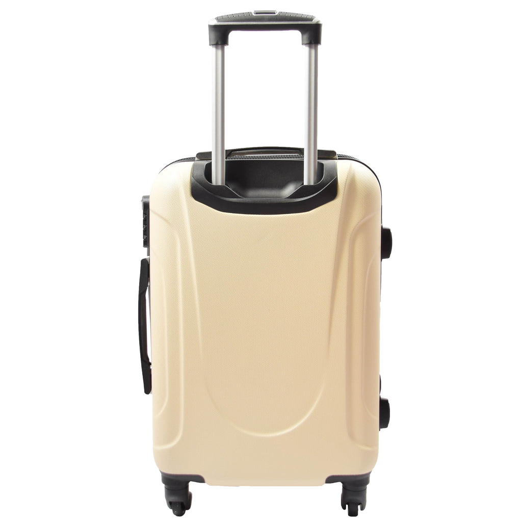 DR552 Hard Shell Four Wheel Suitcase Luggage Off White 12