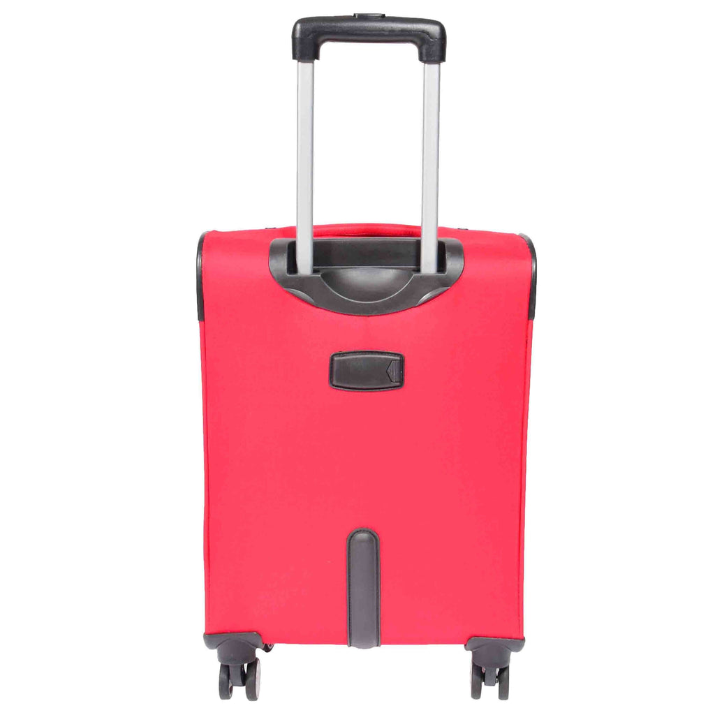 DR549 Expandable 8 Spinner Wheel Soft Luggage Red 14