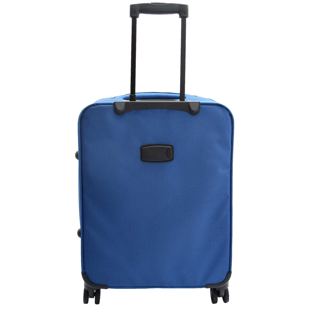 DR524 Expandable Lightweight Soft Luggage Suitcases With Four Wheels Blue 6