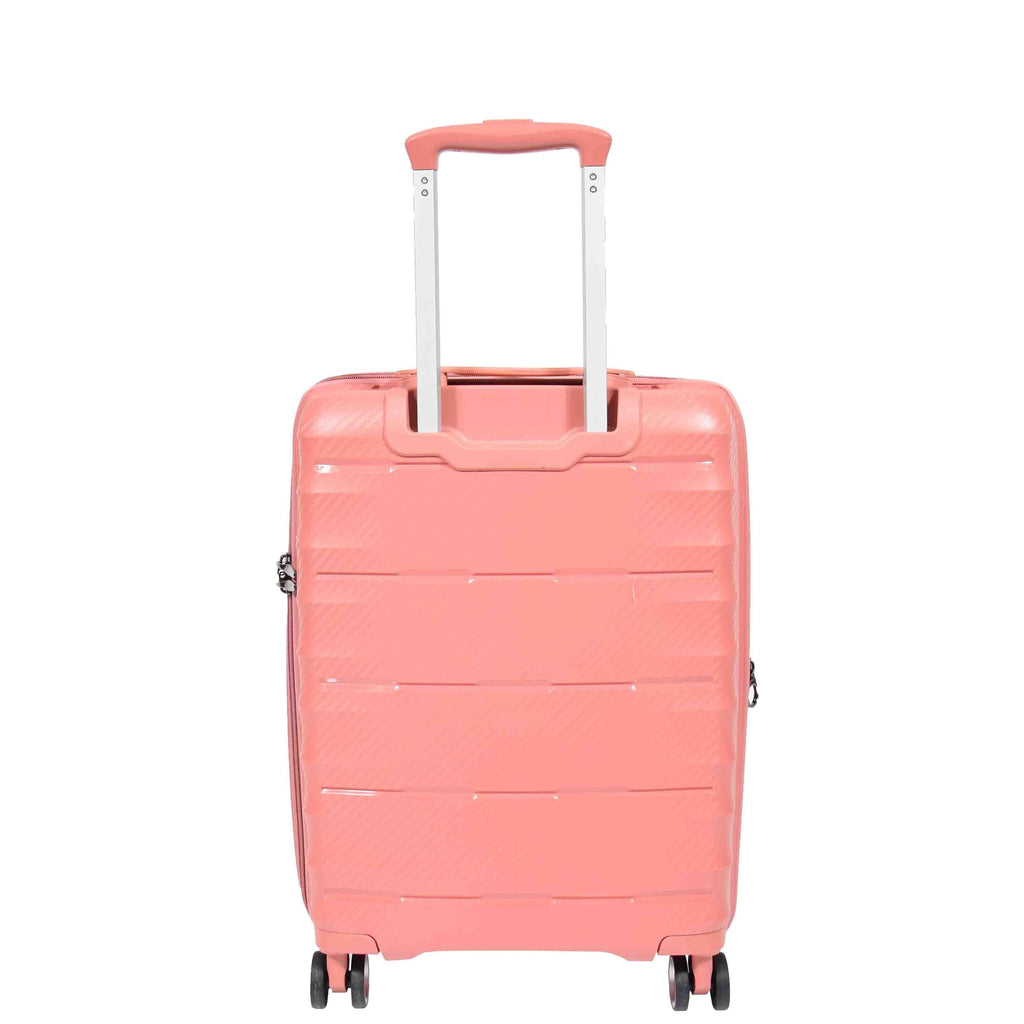 DR541 Expandable ABS Luggage With 8 Wheels Rose Gold 15