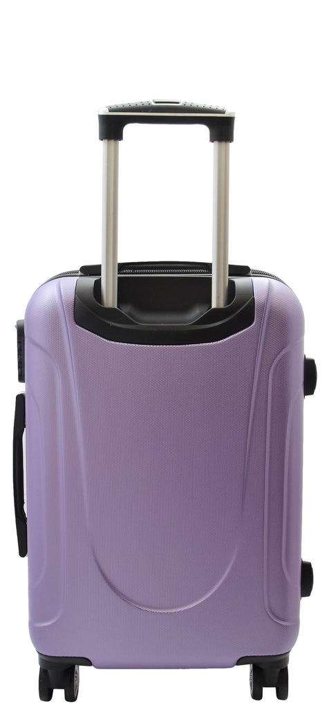 DR497 Hard Shell Four Wheel Luggage Digit Lock Purple 15