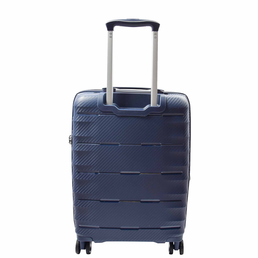 DR541 Expandable ABS Luggage With 8 Wheels Navy 12