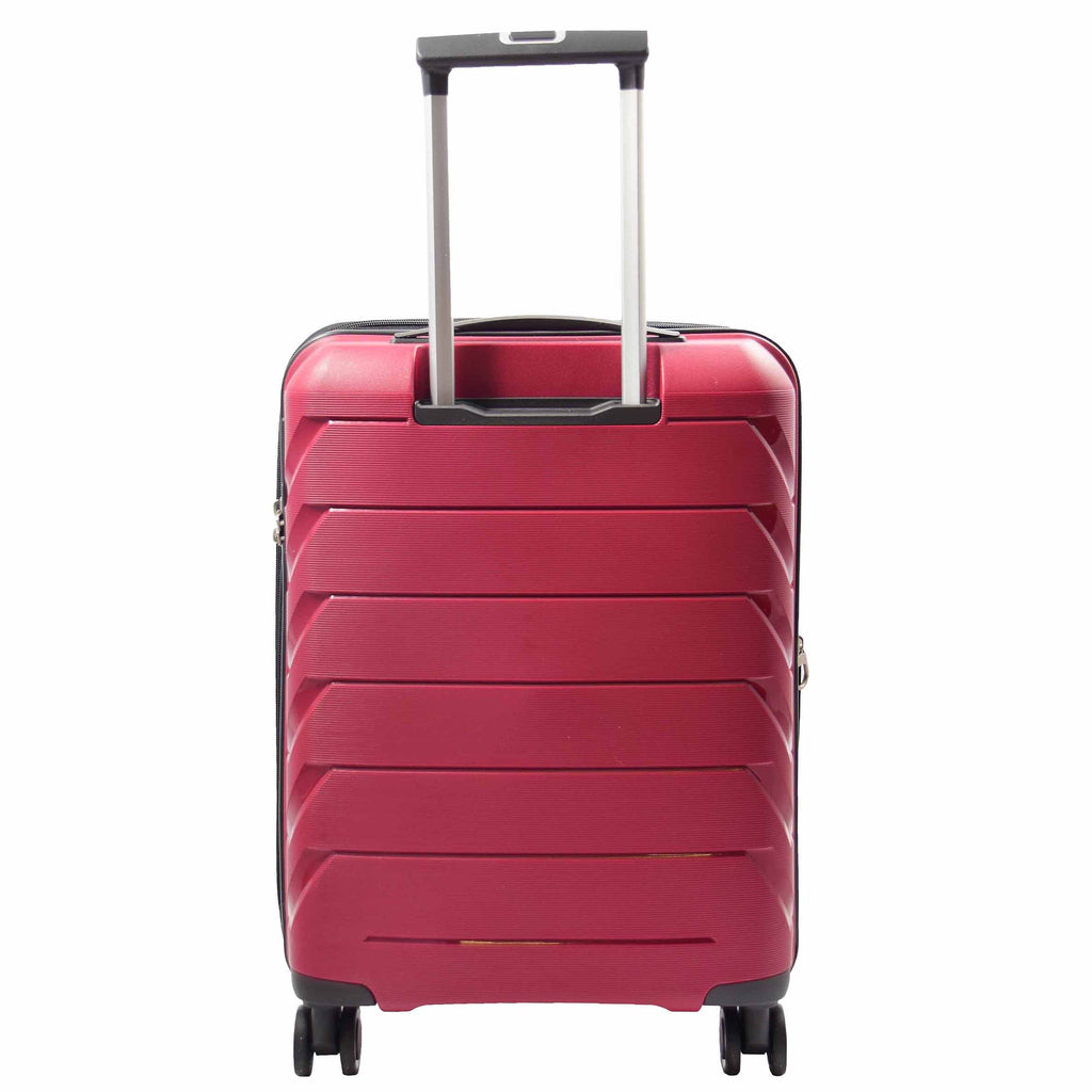 DR553 Expandable Hard Shell Luggage With 8 Spinner Wheels Burgundy 12