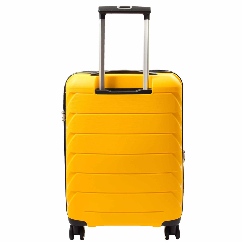 DR553 Expandable Hard Shell Luggage With 8 Spinner Wheels Yellow 12