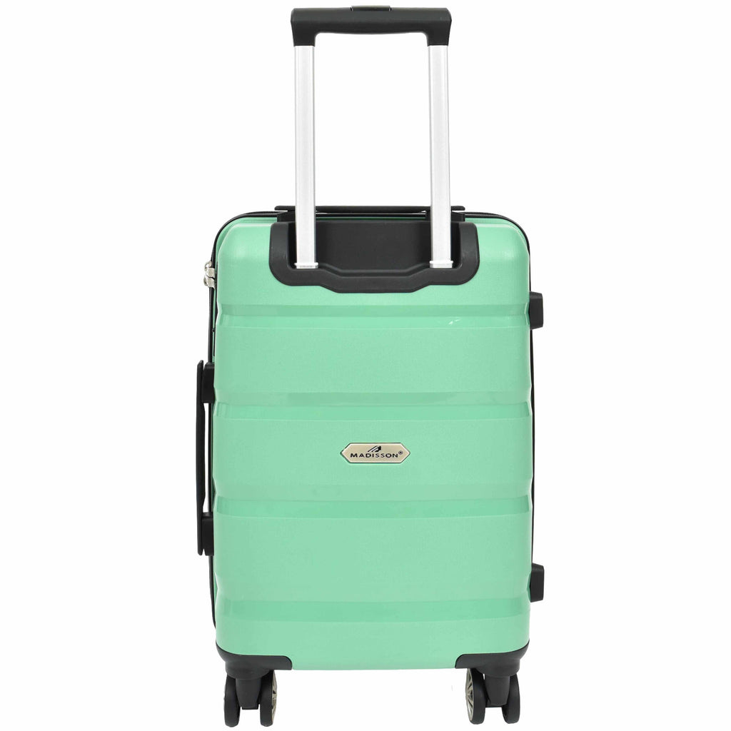 DR646 Expandable Travel Suitcases Hard Shell Four Wheel PP Luggage Lime 16