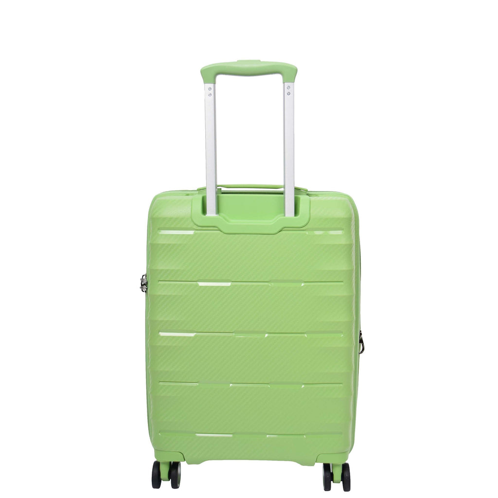DR541 Expandable ABS Luggage With 8 Wheels Lime Green 15