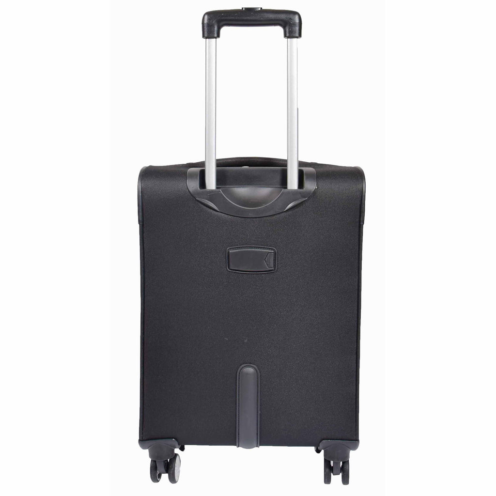  DR549 Expandable 8 Spinner Wheel Soft Luggage Black 15