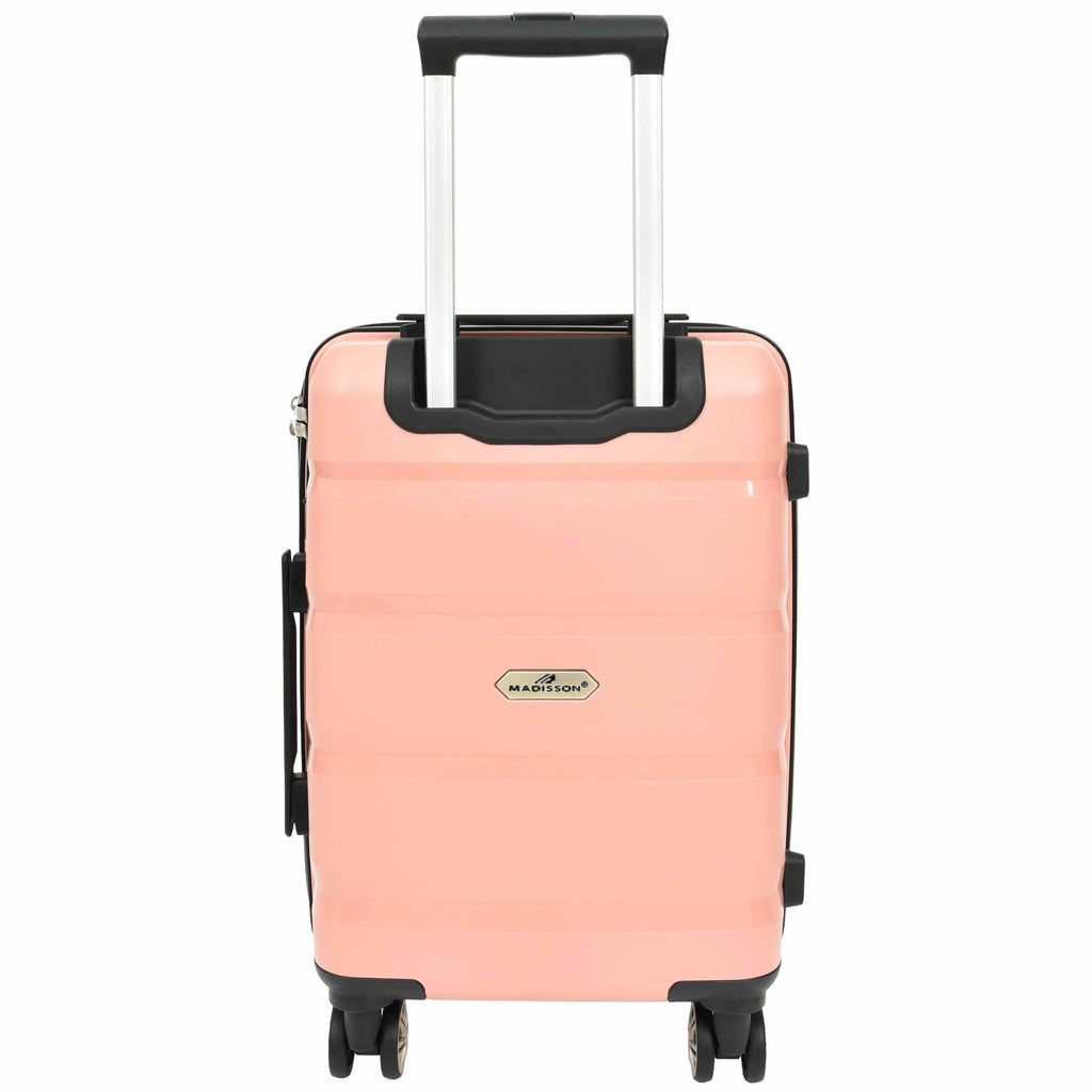 DR646 Expandable Travel Suitcases Hard Shell Four Wheel PP Luggage Rose Gold 15