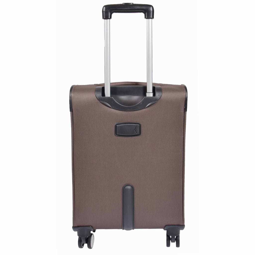 DR549 Expandable 8 Spinner Wheel Soft Luggage Brown 15