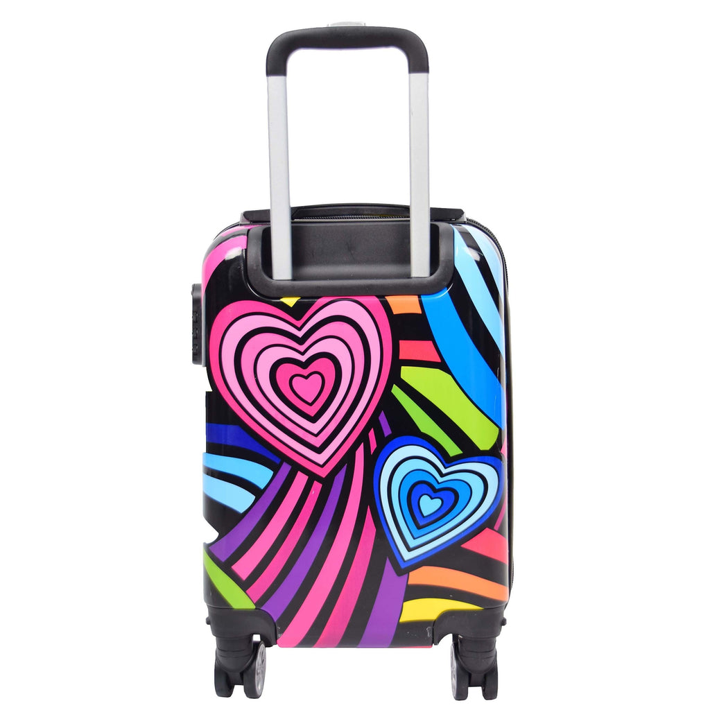 DR622 Lightweight Four Wheeled Luggage With Multi-Hearts Print 18